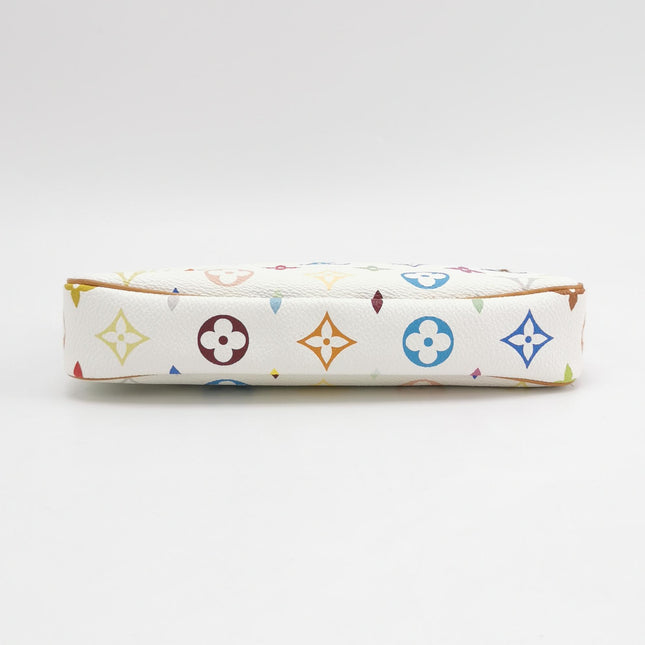Louis Vuitton x Takashi Murakami Pochette Accessoire White Multicolor