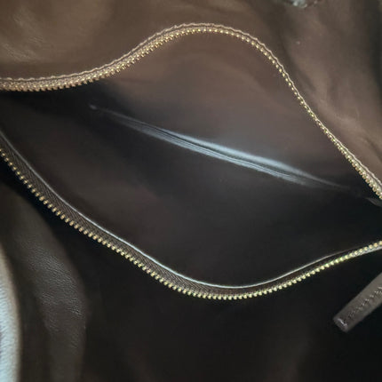 Bottega Veneta Hop Hobo Small Medium Leather Chocolate Brown