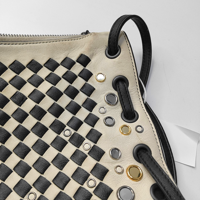 Bottega Veneta Intrecciato Check Palio Crossbody Bag 2018