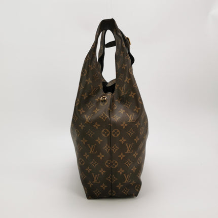 Louis Vuitton Atlantis Large Brown Monogram Canvas Bucket Bag with Strap