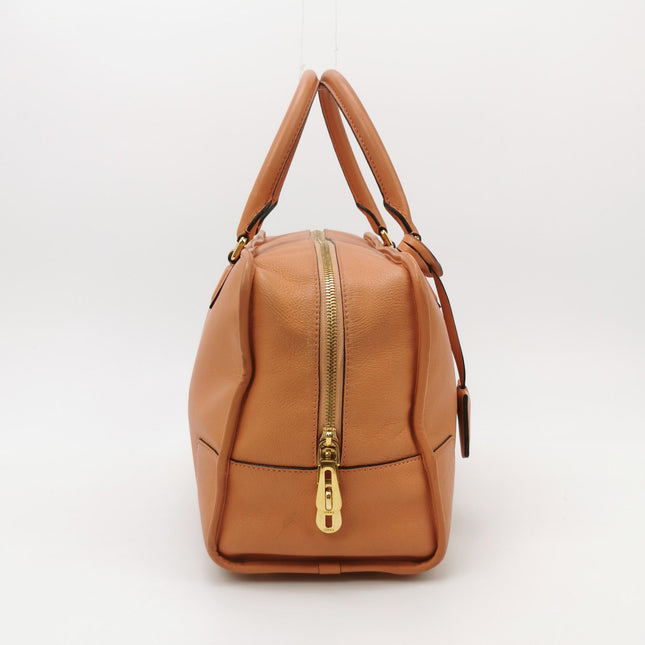 Loewe Amazona Medium 36 Light Coral Leather With Strap Goat Animal Lock