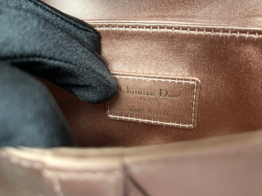 Sold Dior Saddle Mini Silk Pink with crystals l