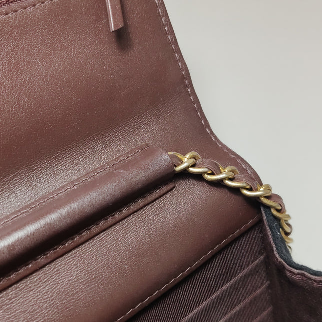 Chanel Wallet on Chain Métiers d'Art Paris-Hamburg 2018 Black Wool Nautical Charms