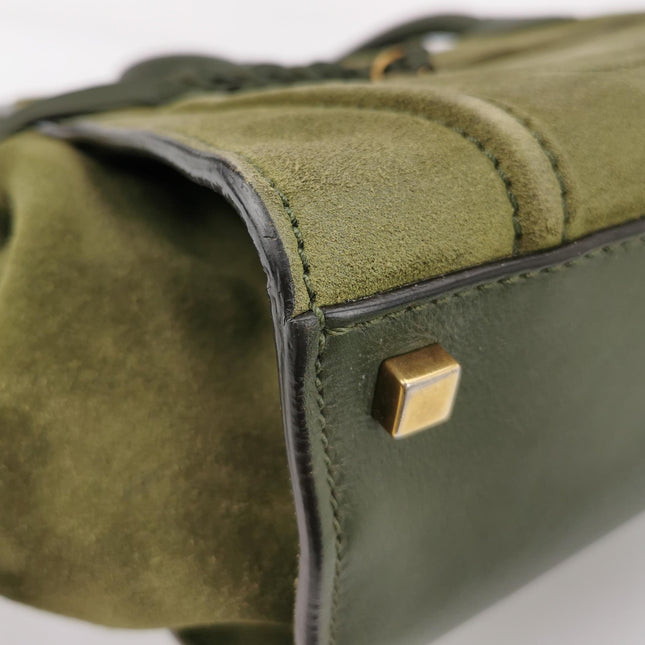 Celine Green Phantom Mini Green Suede Leather 30cm