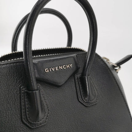 Sold Givenchy Antigona Mini Black Calf Leather Top Handle bag with Strap