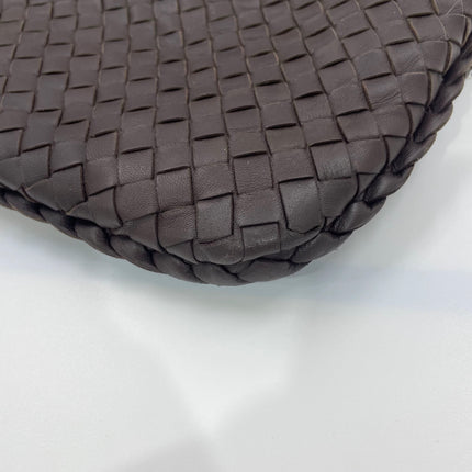 Bottega Veneta Veneta Hobo Maxi Dark Brown Lambskin Leather 52cm
