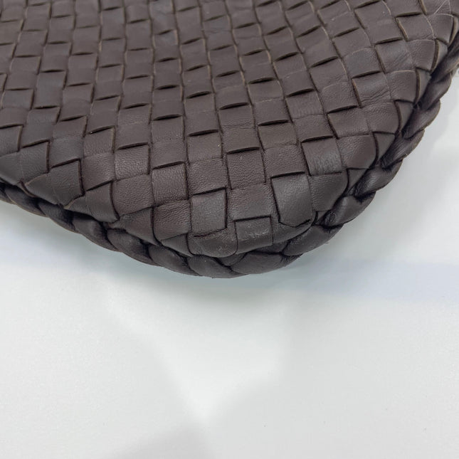 Bottega Veneta Veneta Hobo Maxi Dark Brown Lambskin Leather 52cm
