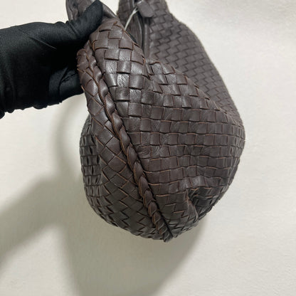 Sold Bottega Veneta Belly Hobo Intrecciato Lambskin Leather Milk Chocolate Brown Medium 40cm