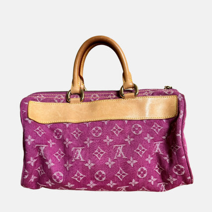 Louis Vuitton Denim Neo Speedy Boston Bag Pink