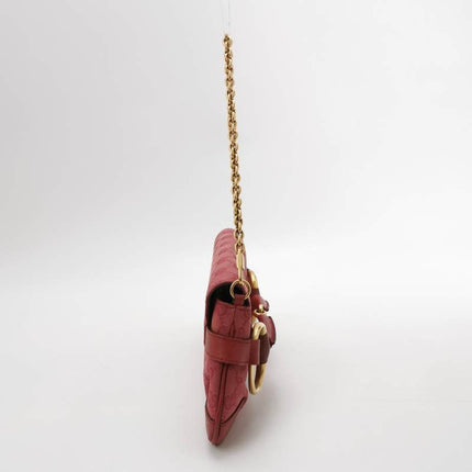 Gucci Horsebit 1955 Chain Bag Gucci Monogram Pink Canvas