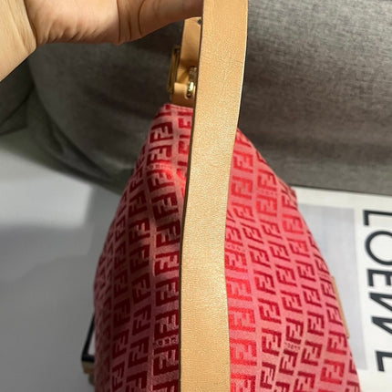 Sold Fendi Mamma Baguette Pink Zucchino print