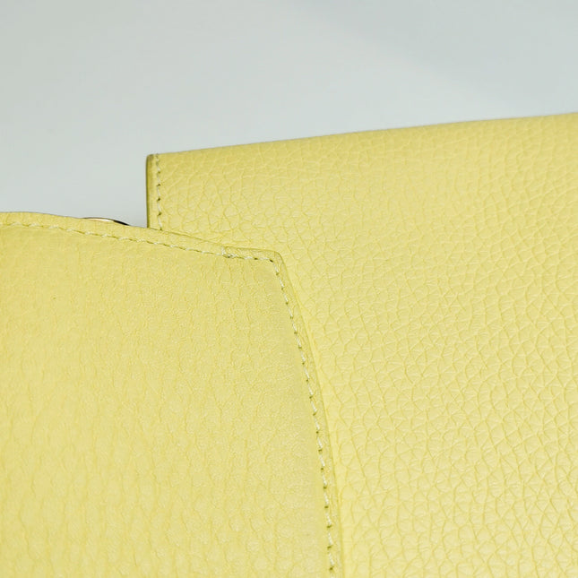Louis Vuitton Capucines Mini Yellow Leather Crossbody Bag