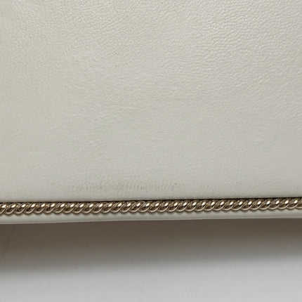 Chanel Coco in Ritz Key Card Minaudiere Limited Edition Cream White Lambskin Clutch Gold Hardware
