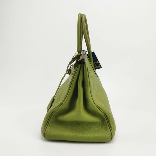 Hermès Birkin 35 Togo Green Vert Anis 37 Palladium Hardware 2008