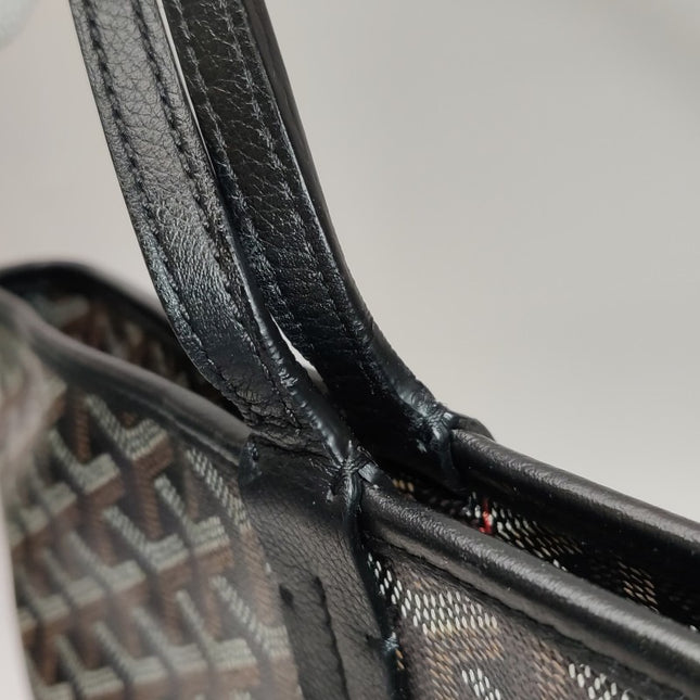 Goyard Artois GM Large Black French Bulldog Reinforced Corners and Zipper