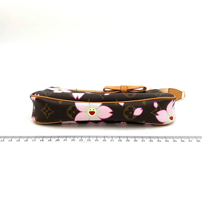 Louis Vuitton x Takashi Murakami Cherry Blossom on Brown Monogram Pochette Accessoire