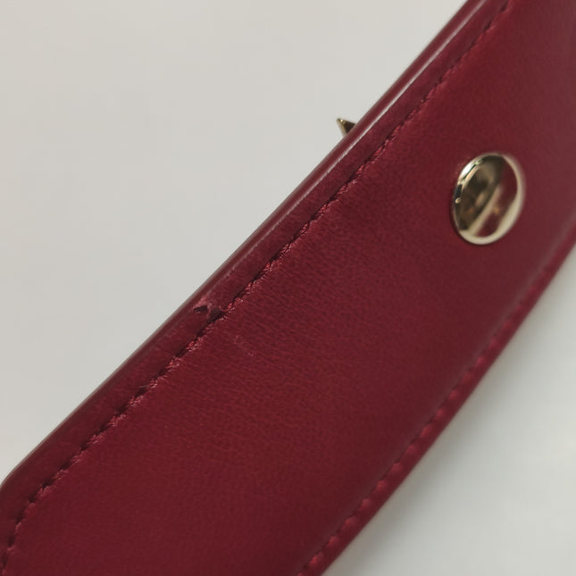 Lady Dior Small My Abcdior Burgundy Lambskin Cannage Leather Gold Hardware 2017