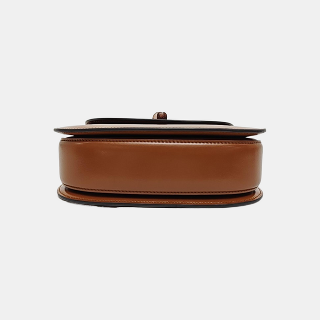 Gucci Bamboo 1947 Small Brown Top Handle Bag Leather with Strap