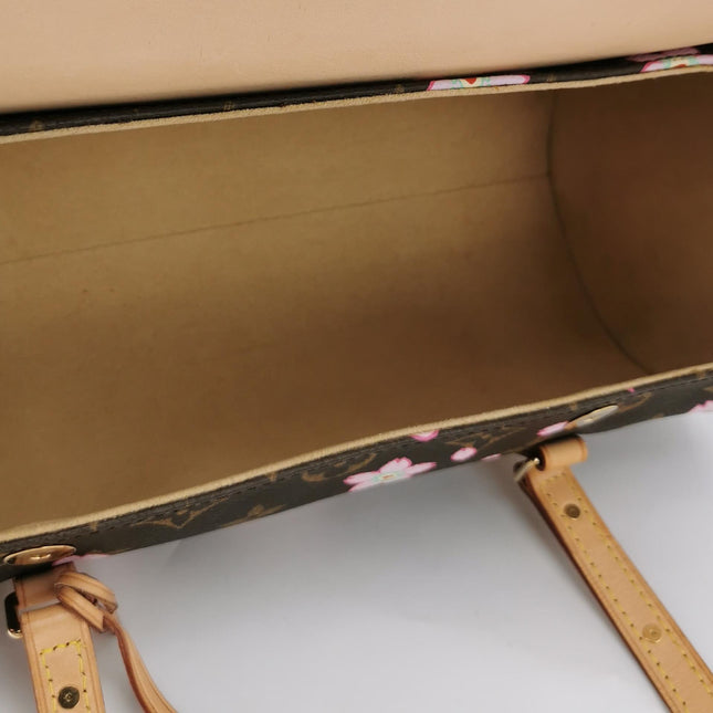 Louis Vuitton x Takashi Murakami Papillon 28 Cherry Blossom Monogram Handbag