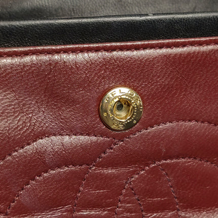 Chanel Classic Flap Vintage Medium Black Lambskin Leather 24k Gold Hardware 1986-1988