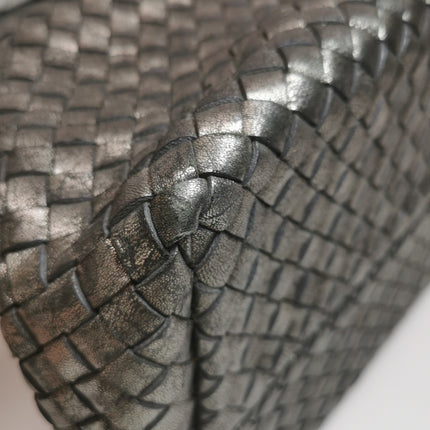 Bottega Veneta Cabat Large Intreccio Leather Tote Bag Metallic 40cm