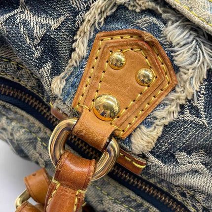 Louis Vuitton Patchwork Speedy 30 Blue Denim Handbag