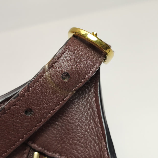 CELINE Romy Medium Hickory Brown Calfskin Leather Shoulder Bag