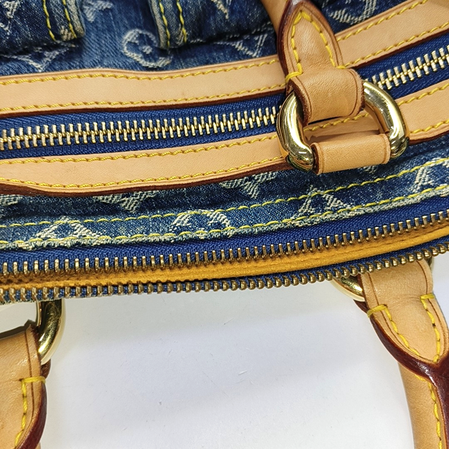 Louis Vuitton Blue Denim Neo Speedy Boston Bag