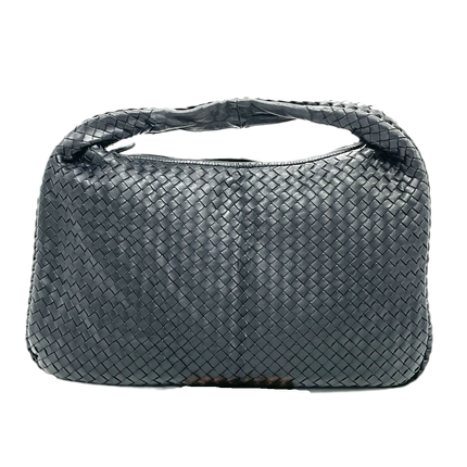 Sold Bottega Veneta Intrecciato Hobo Bag Large Black Lambskin leather-Luxbags