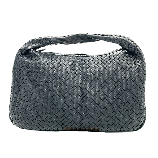 Sold Bottega Veneta Intrecciato Hobo Bag Large Black Lambskin leather-Luxbags