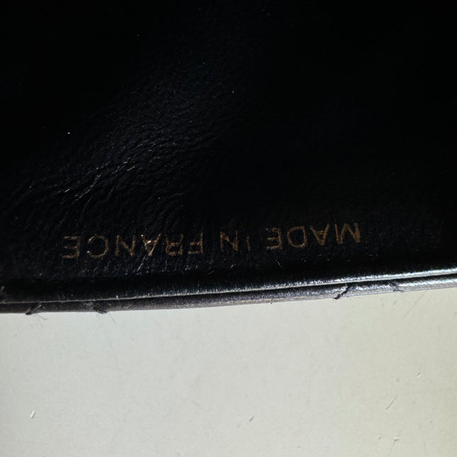 Chanel Double Sided Small Classic Flap Black Lambskin Leather 24k Gold Hardware, 1996-1997