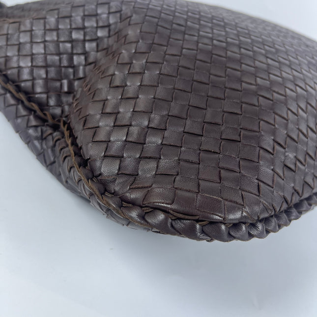 Bottega Veneta Veneta Hobo Maxi Dark Brown Lambskin Leather 52cm