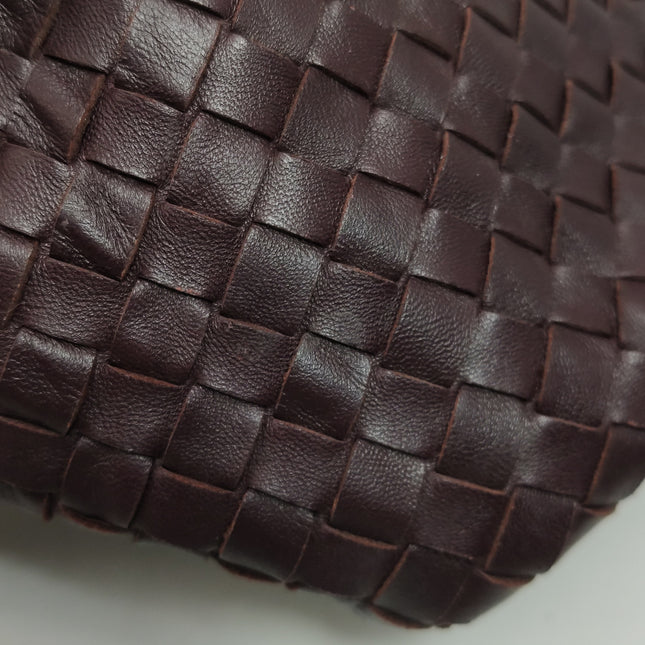 Bottega Veneta Garda Dark Brown Intrecciato Nappa Leather Large 33cm