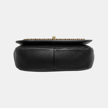 Chanel Lovely Chains Flap Bag Black Calfskin Leather Gold Hardware 2018-19