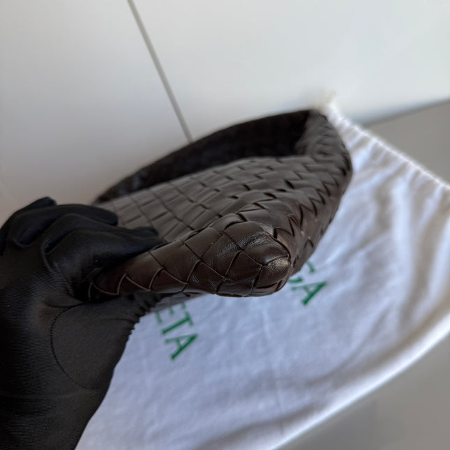 Bottega Veneta Hop Hobo Small Leather Chocolate Brown