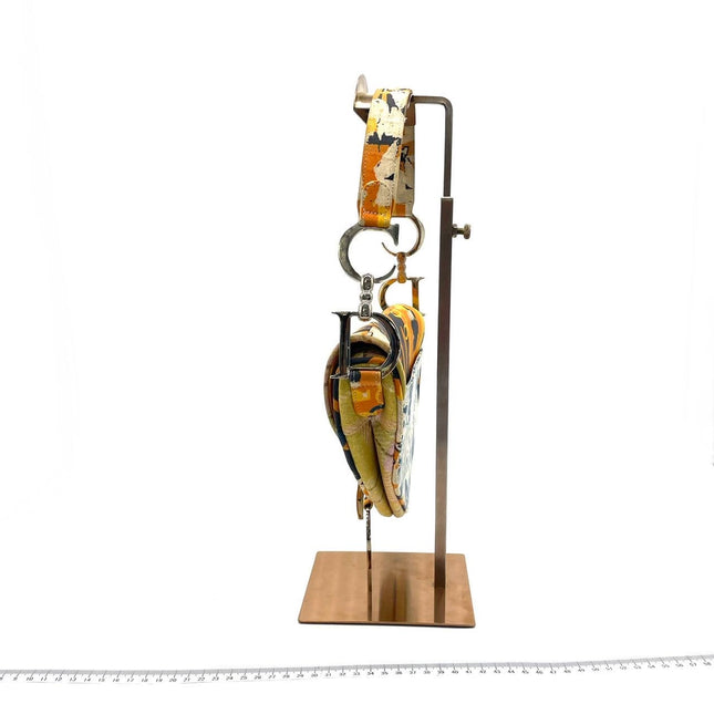 Dior Saddle Vintage John Galliano Multicolor Patchwork Shoulder Bag