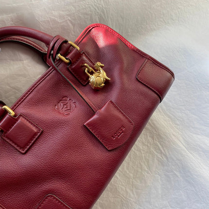 Loewe Amazona 28 in Red Leather Dragon Special Edition