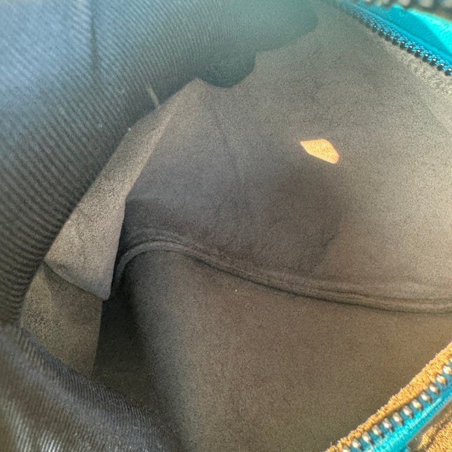 Bottega Veneta Veneta Hobo Medium Light Blue Intrecciato Leather Bag 40cm