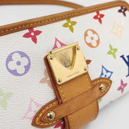 Louis Vuitton x Takashi Murakami Shirley Shoulder Bag White Multicolor