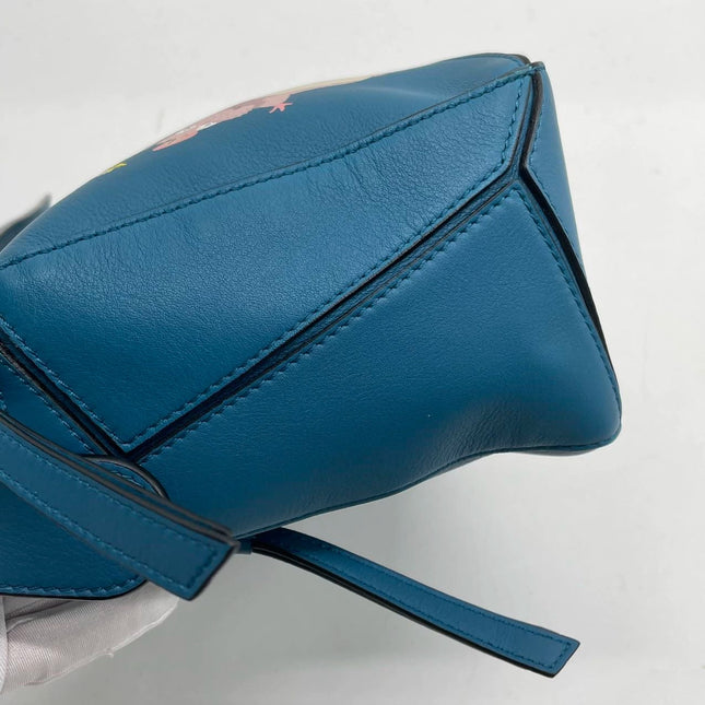 Loewe x Spirited Away Studio Ghibli Collection Puzzle Small Blue Crossbody Bag