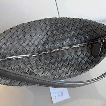 Bottega Veneta Sloane Shoulder Bag Grey Small 25cm