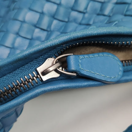 Bottega Veneta Belly Hobo Intrecciato Blue Navy Leather Maxi 50cm