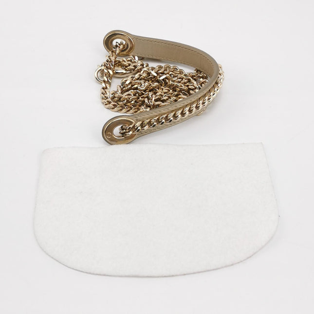 Lady Dior Mini Gold Calfskin Leather with Crystals Gold Hardware 2020