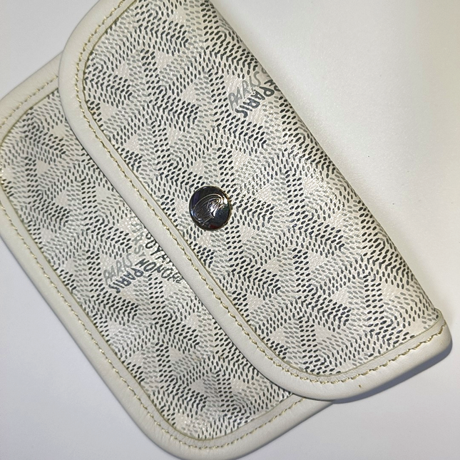 Sold Goyard Anjou Mini Tote White Leather Reversible