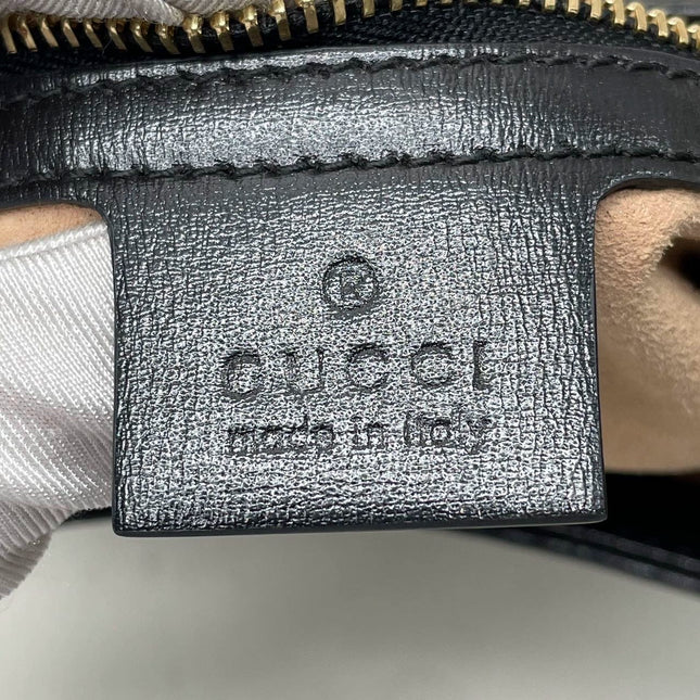 Sold Gucci Jackie 1961 Black Leather Bag Small with Adjustable Strap