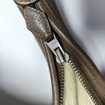 Hermes Gao Étoupe Dark Grey Clemence Leather Hobo Shoulder Bag 2008