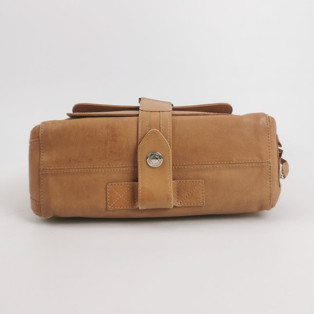 Dior Flight Medium Tan Brown Calfskin Leather Shoulder Bag