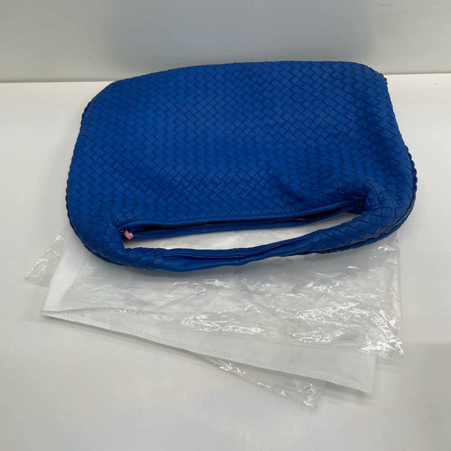 Bottega Veneta Hobo Bag Lambskin leather Royal Blue Medium 45cm