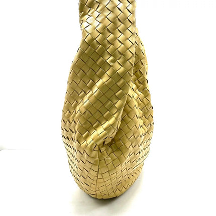 Bottega Veneta Jodie Maxi Lambskin Leather Beige Oats 70cm