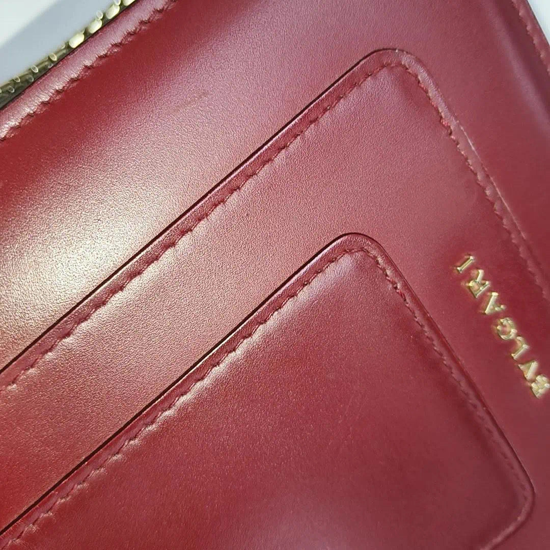 Bvlgari Serpenti Forever Small Leather Top Handle Crossbody Bag Burgundy